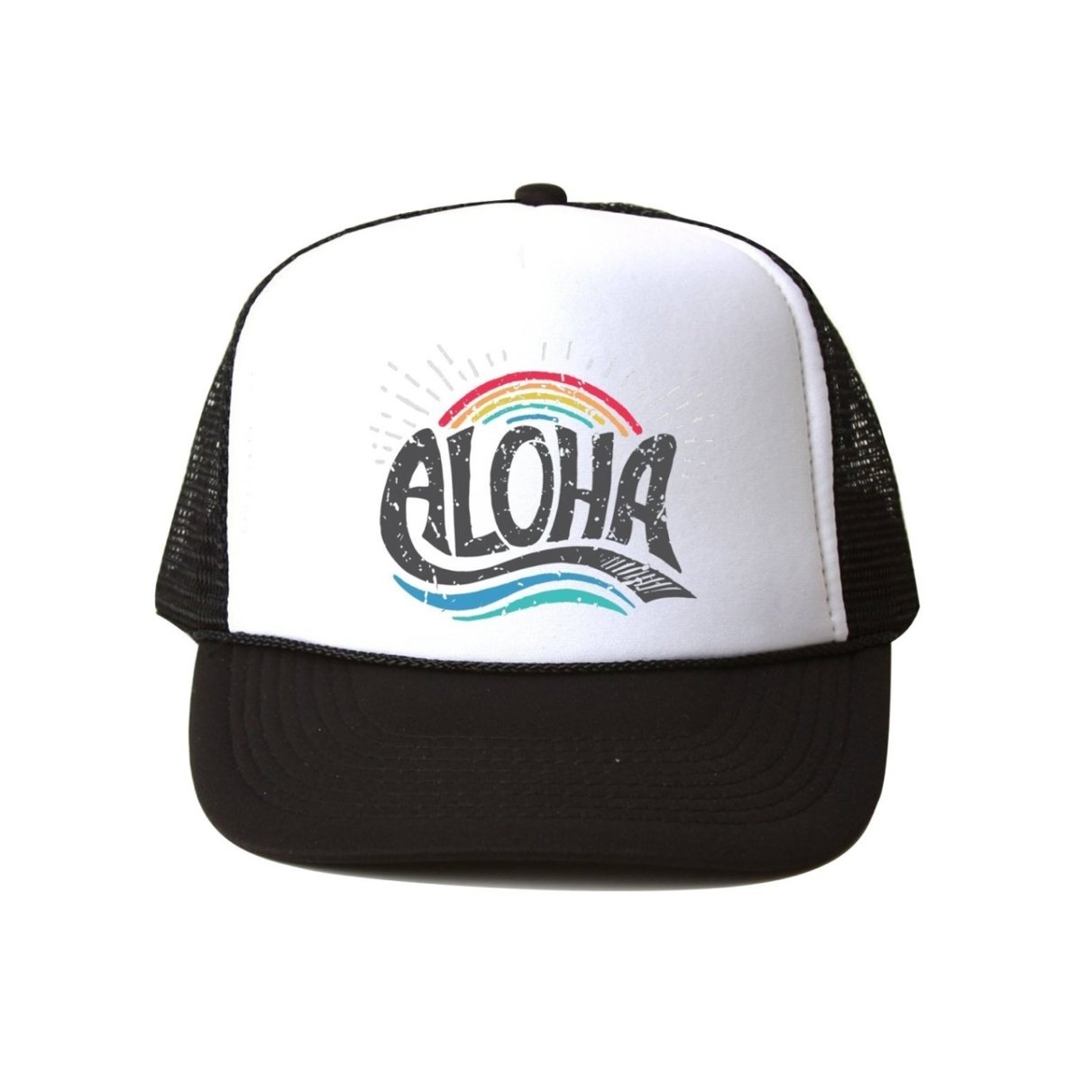 ALOHA RAINBOW TRUCKER HAT - HATS