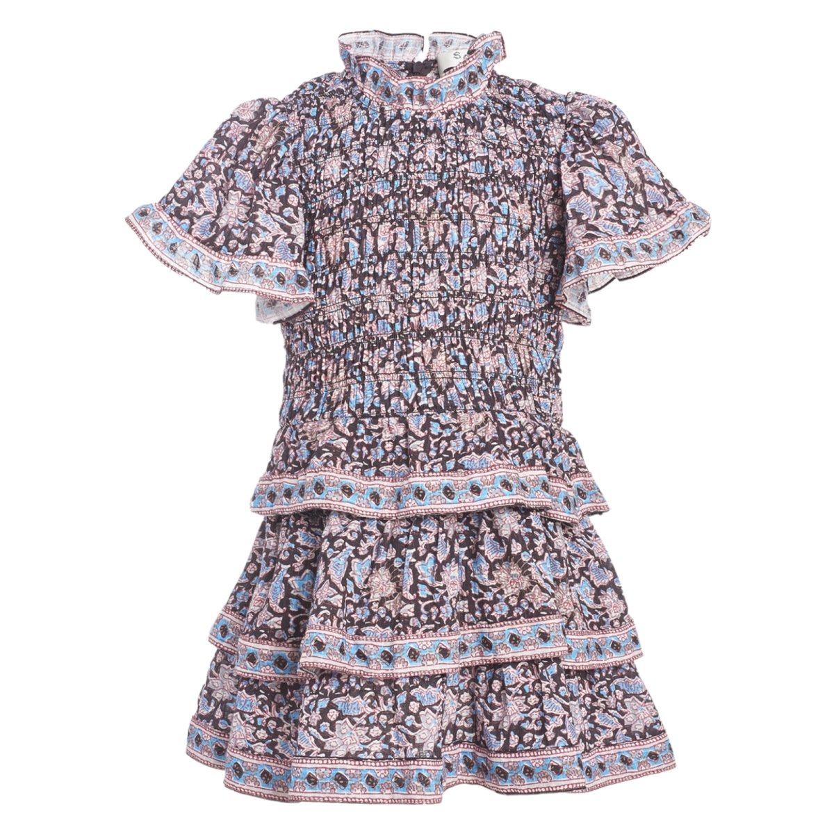 AMAKI SMOCKED DRESS - DRESSES