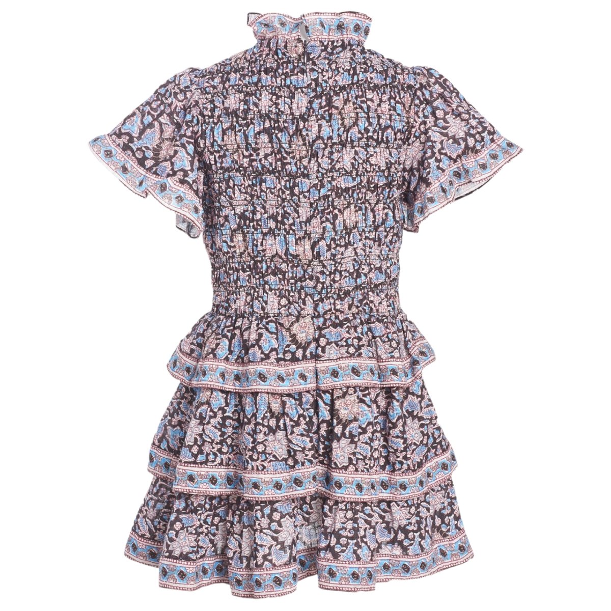 AMAKI SMOCKED DRESS - DRESSES