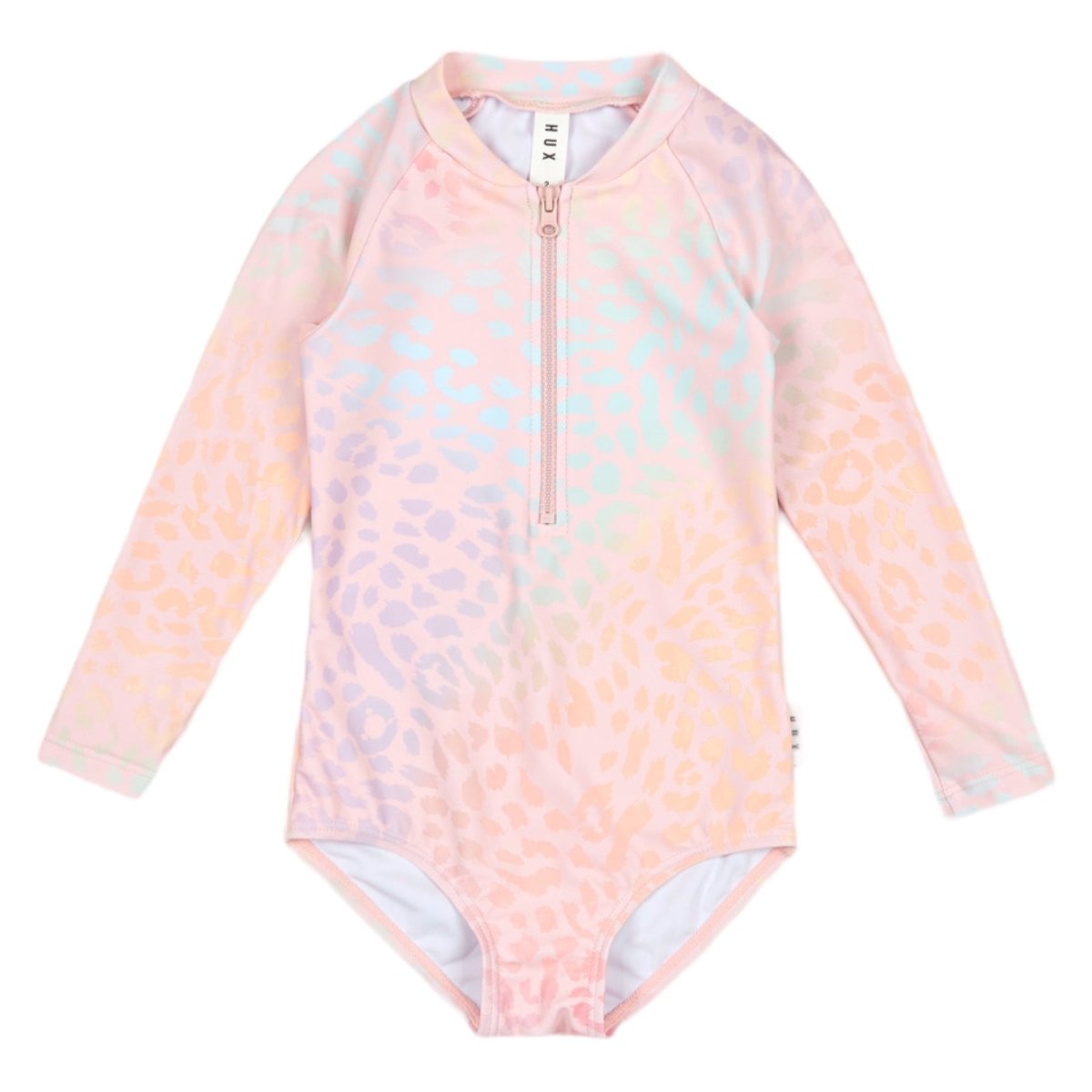 ANIMAL SWIRL ONE PIECE RASH GUARD SWIMSUIT - HUXBABY