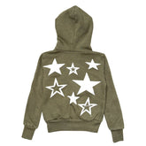 ARMY STARS ZIP UP HOODIE - CALIFORNIAN VINTAGE