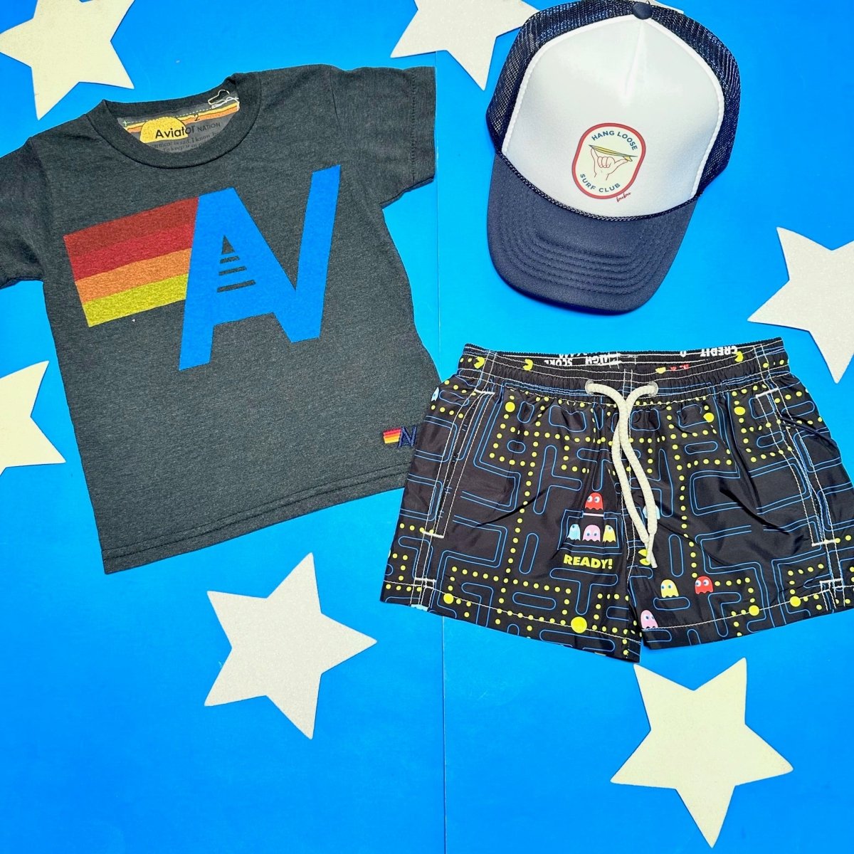 AV LOGO TSHIRT - AVIATOR NATION KIDS