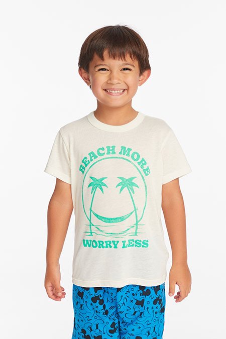 BEACH MORE WORRY LESS TSHIRT (PREORDER) - CHASER KIDS