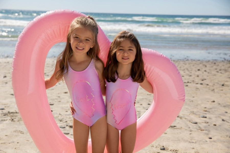 JUNIORS TIE DYE MONOKINI BATHING SUIT main image 0