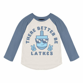 BETTER BE LATKES LONG SLEEVE TSHIRT (PREORDER) - TINY WHALES