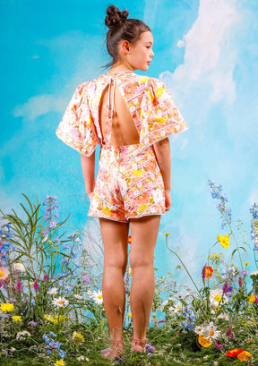 BLOSSOM FLORAL OPEN BACK ROMPER (PREORDER) - MARLO