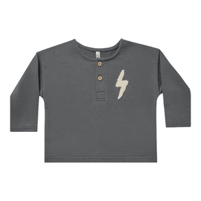 BOLT HENLEY LONG SLEEVE TSHIRT - RYLEE + CRU
