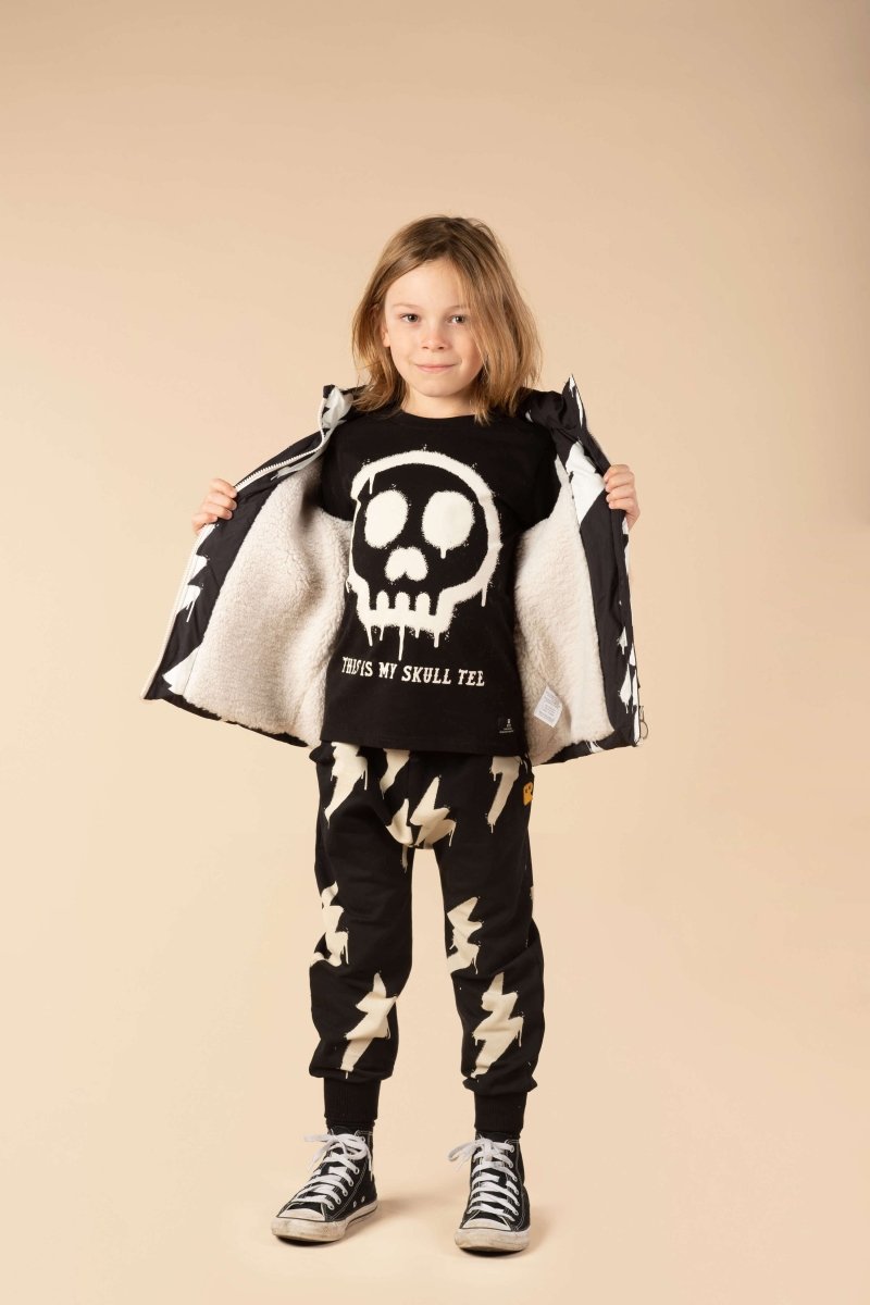 BOLT PADDED PUFFER VEST W/ SHERPA LINING (PREORDER) - ROCK YOUR BABY