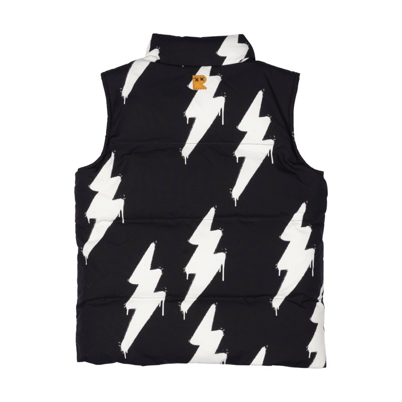 BOLT PADDED PUFFER VEST W/ SHERPA LINING (PREORDER) - ROCK YOUR BABY