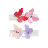 BUTTERFLY PEARLIZED ALLIGATOR CLIPS (PREORDER) - LILIES & ROSES