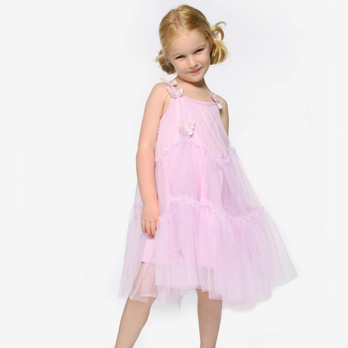 BUTTERFLY TRIM TUTU DRESS (PREORDER) - SARA SARA