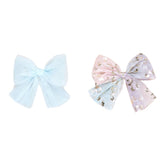 BUTTERFLY UNICORN 2 PACK HAIR BOW CLIPS (PREORDER) - HUXBABY