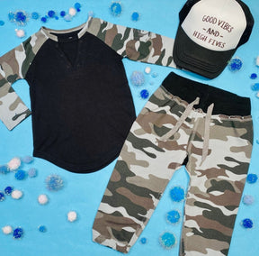CAMO BASIC SOFT SWEATPANTS - SWEATPANTS