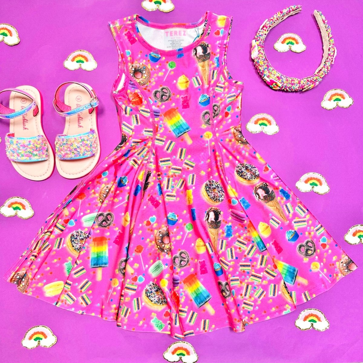 CANDY SPILL TWIRL DRESS - TEREZ