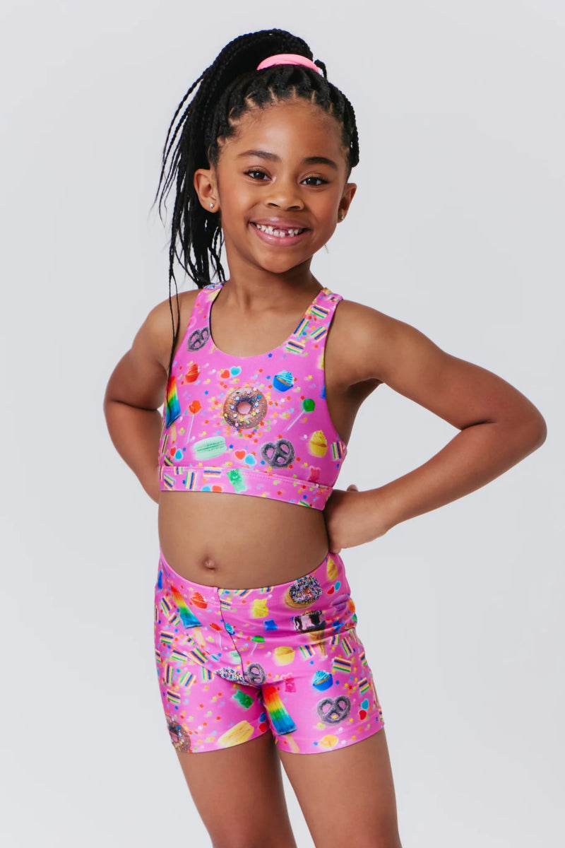 CANDY SPILLS SPORTS BRA (PREORDER) - TEREZ