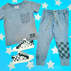 CHECK POCKET TSHIRT - MUNSTER KIDS