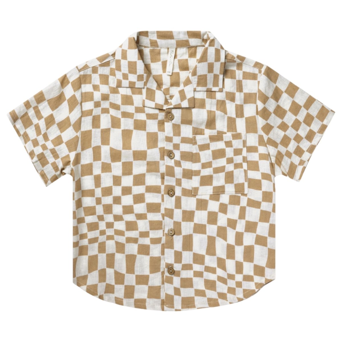 CHECKERED BUTTON DOWN TOP - RYLEE + CRU