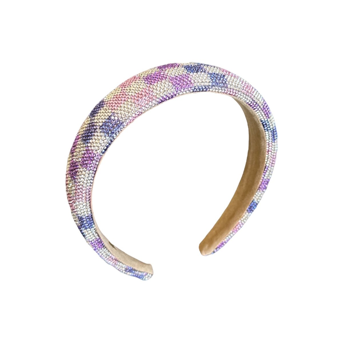 CHECKERED CRYSTALS HEADBAND - BARI LYNN