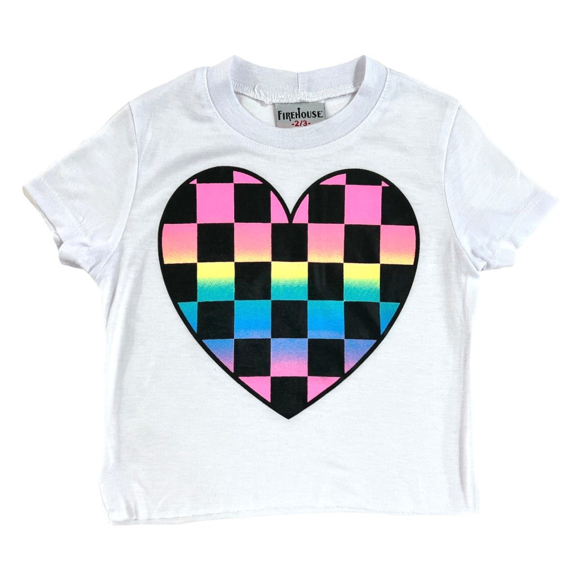 CHECKERED HEARTS TSHIRT - FIREHOUSE