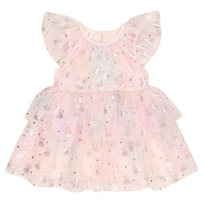 CLOUD BEAR TIERED PARTY DRESS (PREORDER) - HUXBABY