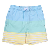 COLORBLOCK STRIPE SWIM TRUNKS - SWIM TRUNKS