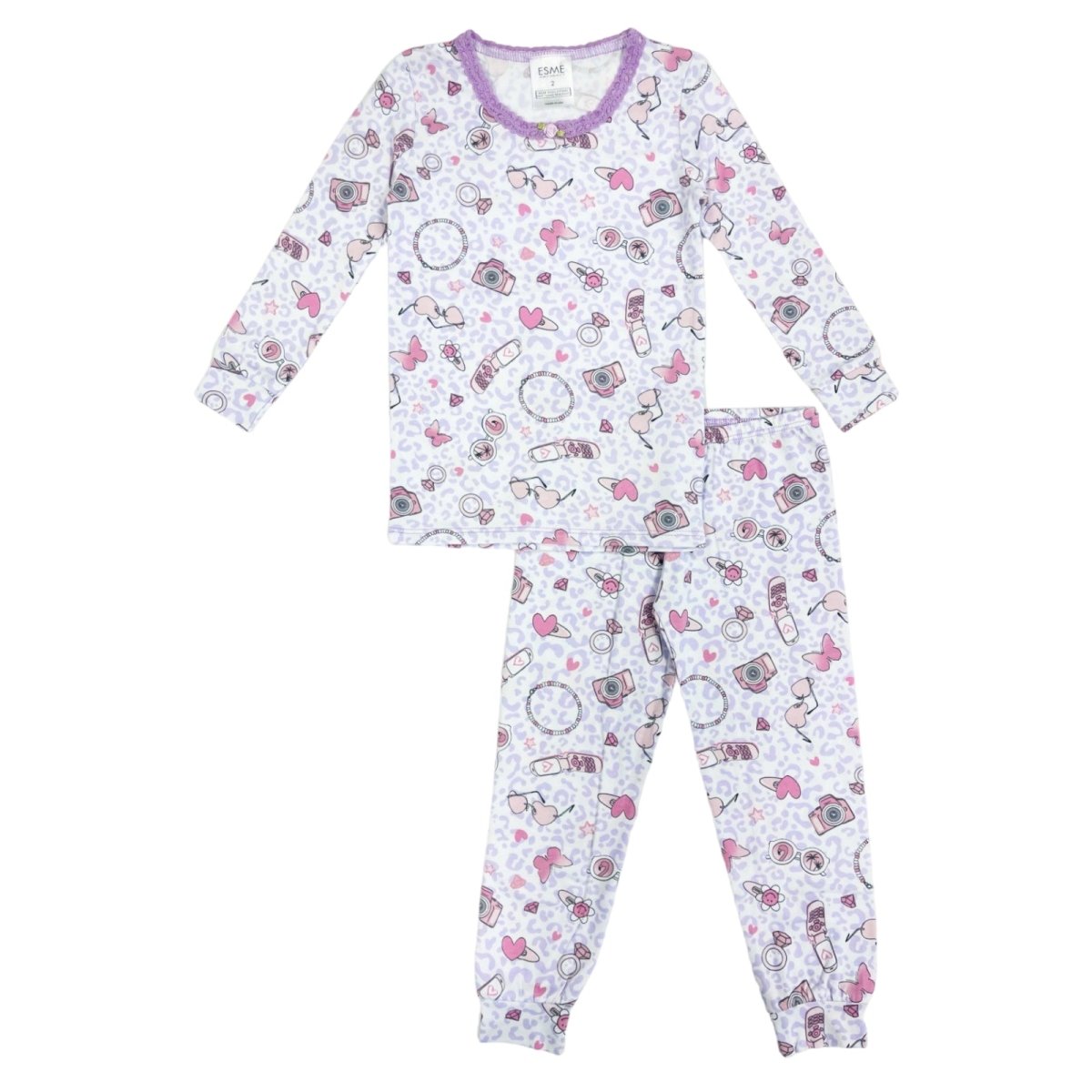 COOL GIRL FAVE ICONS LONG SLEEVE PJS - ESME