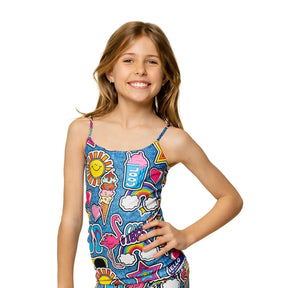 COOL VIBES TANK TOP - MALIBU SUGAR