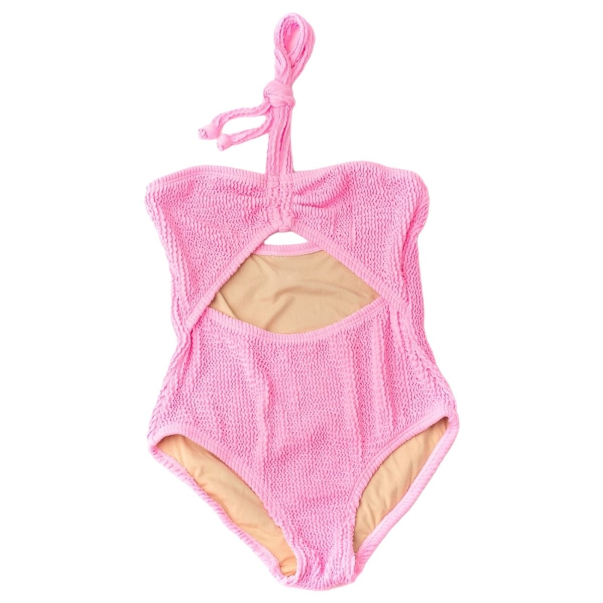CUTOUT CRINKLED ONE PIECE SWIMSUIT (PREORDER) - SHADE CRITTERS