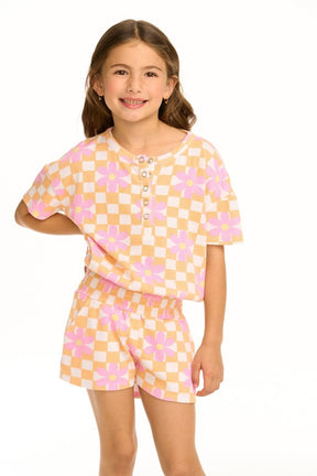DAISY CHECKERED ROMPER (PREORDER) - CHASER KIDS