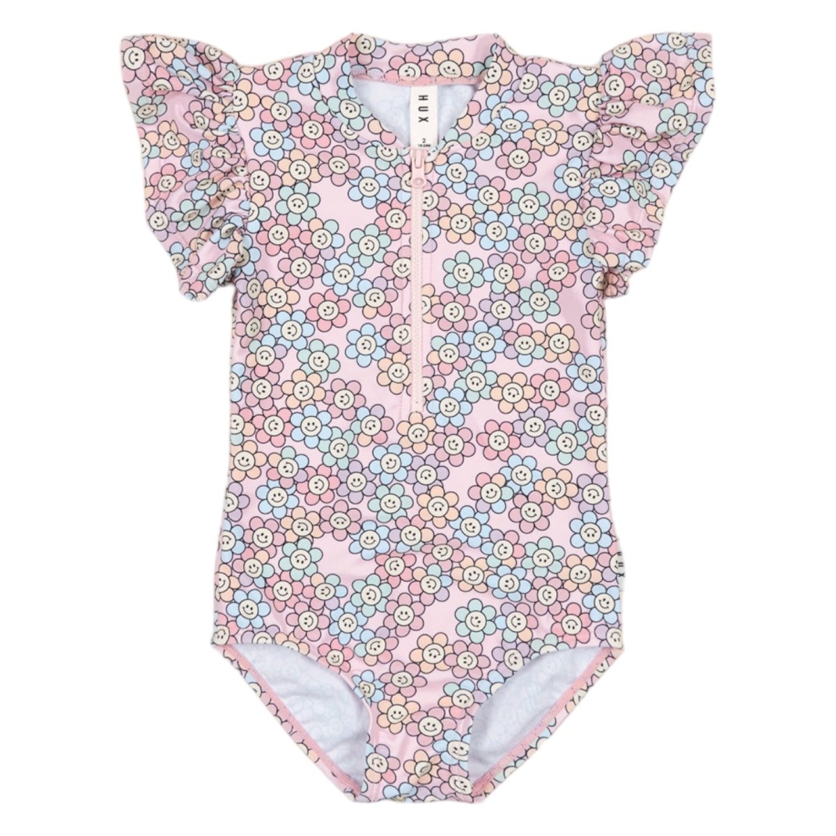 DAISY FRILL ONE PIECE SWIMSUIT - HUXBABY