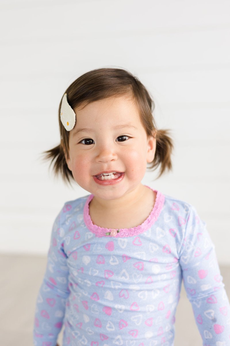 DENIM HEARTS LONG SLEEVE PJS - ESME