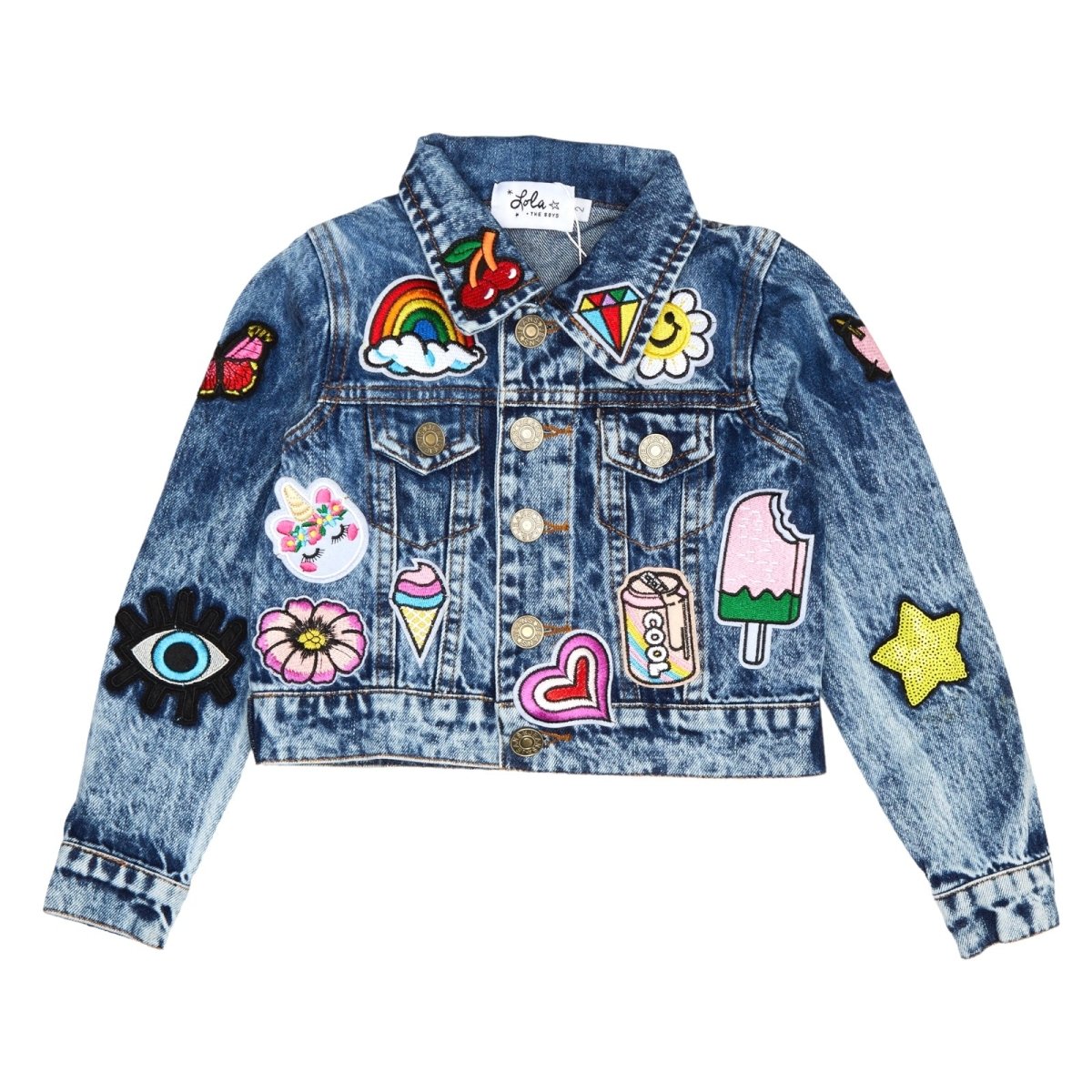 DENIM PATCHES JACKET - LOLA AND THE BOYS