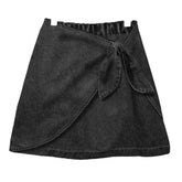 DENIM WRAP SHORTS (PREORDER) - SKIRTS