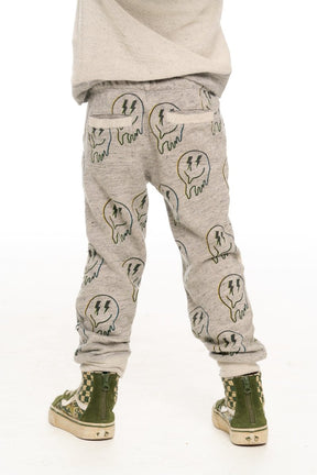 DRIPPING SMILEY FACE SWEATPANTS - SWEATPANTS