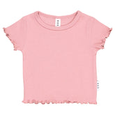 DUSTY ROSE RIB TSHIRT (PREORDER) - HUXBABY