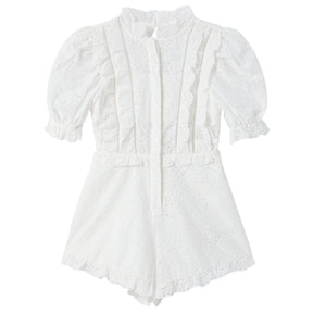 ELOISE EMBROIDERED ROMPER - ROMPERS