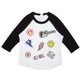 EMOJI ICONS RAGLAN TSHIRT - ROCK CANDY