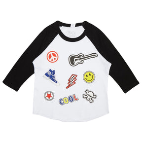 EMOJI ICONS RAGLAN TSHIRT - ROCK CANDY