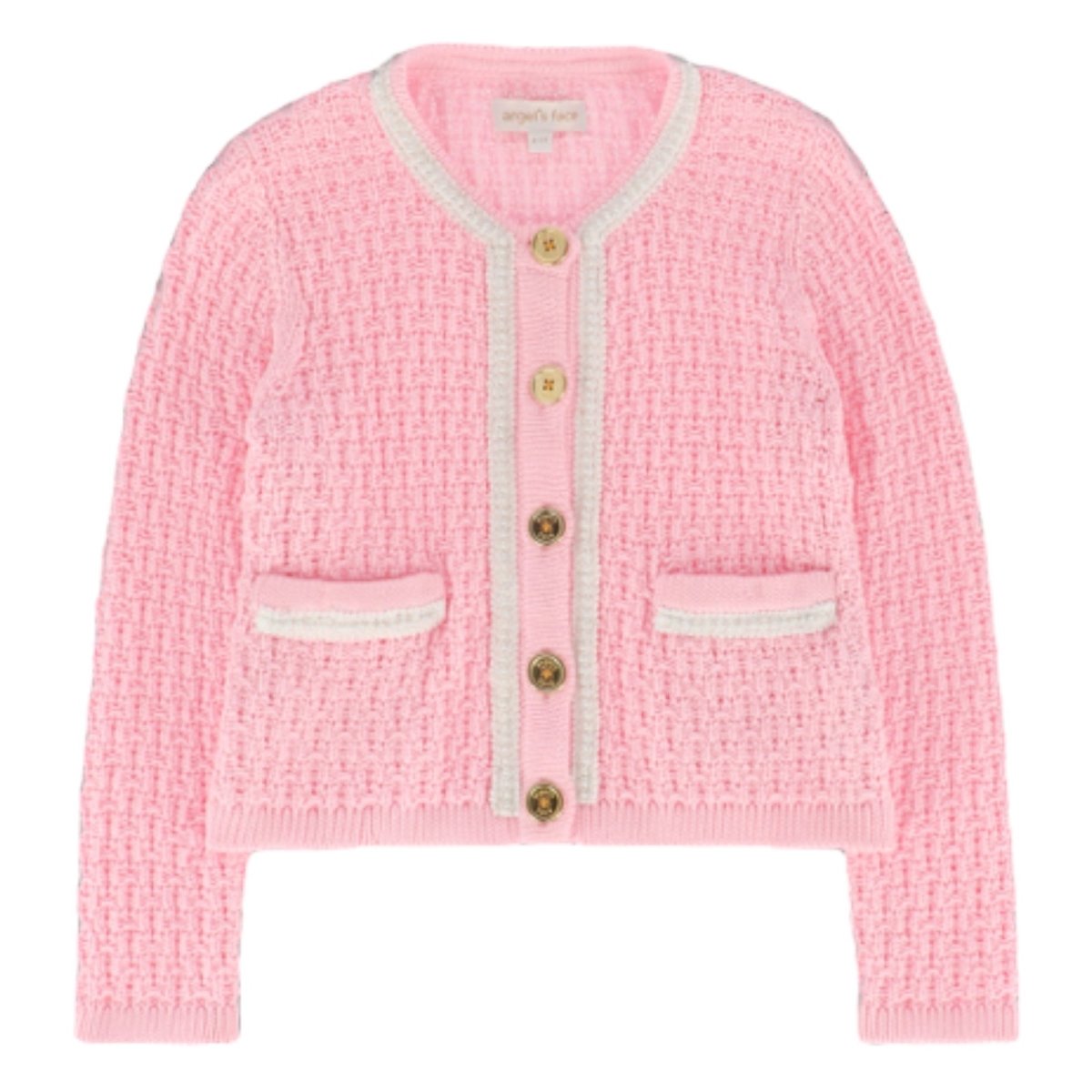FAYETTE PEARL TRIM KNITTED CARDIGAN - CARDIGANS
