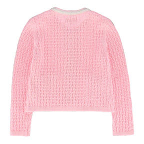 FAYETTE PEARL TRIM KNITTED CARDIGAN - CARDIGANS
