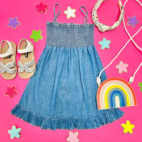 FIOLA DENIM DRESS - PQ KIDS