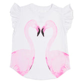 FLAMINGO FLUTTER SLEEVE TSHIRT - CHASER KIDS