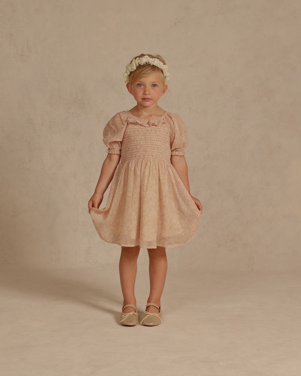 Millie Dress | Blush Floret, 2Y at Noralee Millie Dress | Blush Floret, 2Y at Noralee