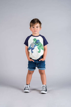 FREE HUGS DINO TSHIRT - SHORT SLEEVE TOPS