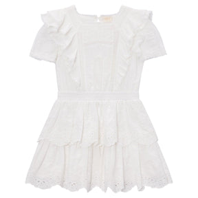 FREYA LACE RUFFLE DRESS (PREORDER) - MARLO