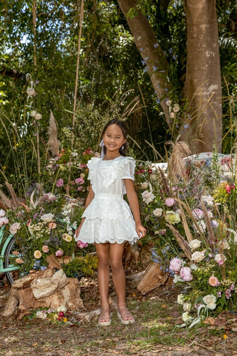 Freya Lace Ruffle Dress Mini Dreamers freya-lace-ruffle-dress-mini-dreamers