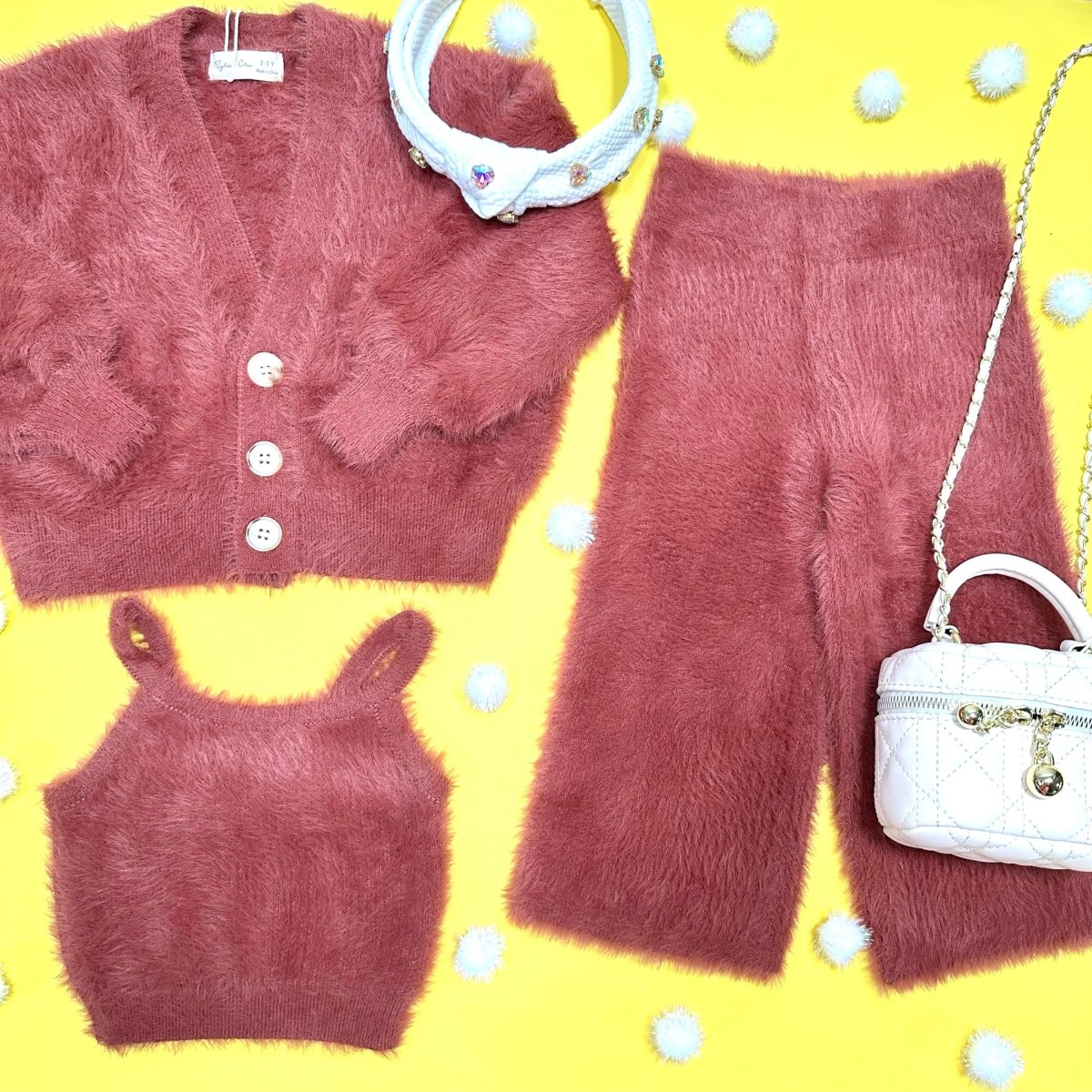 FUZZY CARDIGAN - RYLEE + CRU