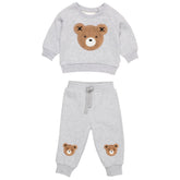FUZZY HUX BEAR SWEATSHIRT AND SWEATPANTS SET - HUXBABY