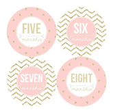GLITTER MONTHLY BABY STICKERS - MONTHLY STICKERS