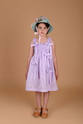 GLORIA SHIMMER RIBBON DRESS - DRESSES